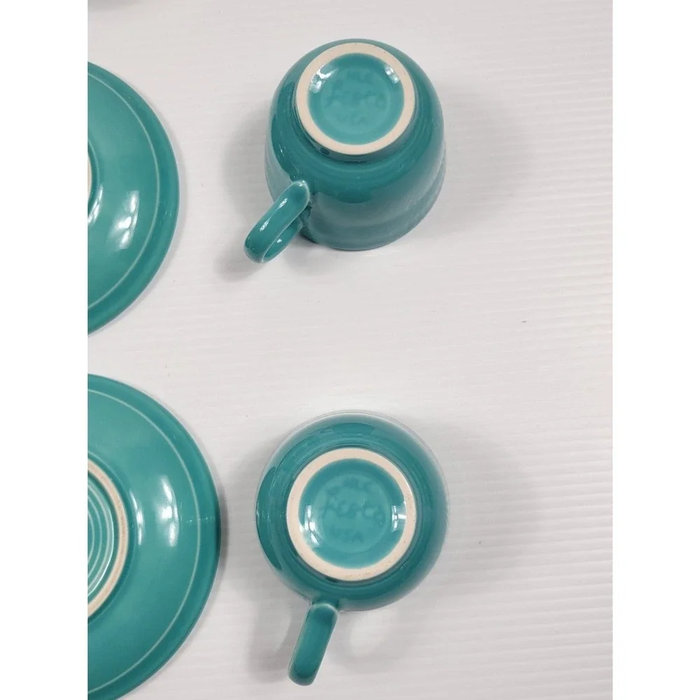 Fiestaware turquoise coffee
